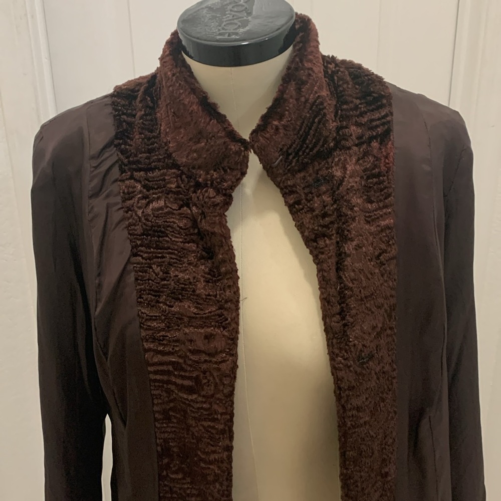Chocolate Brown Valerie Steven’s Coat - Picture 5 of 8
